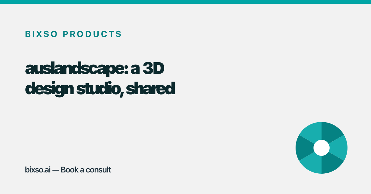 auslandscape: a 3D design studio homeowners and landscapers actually share
